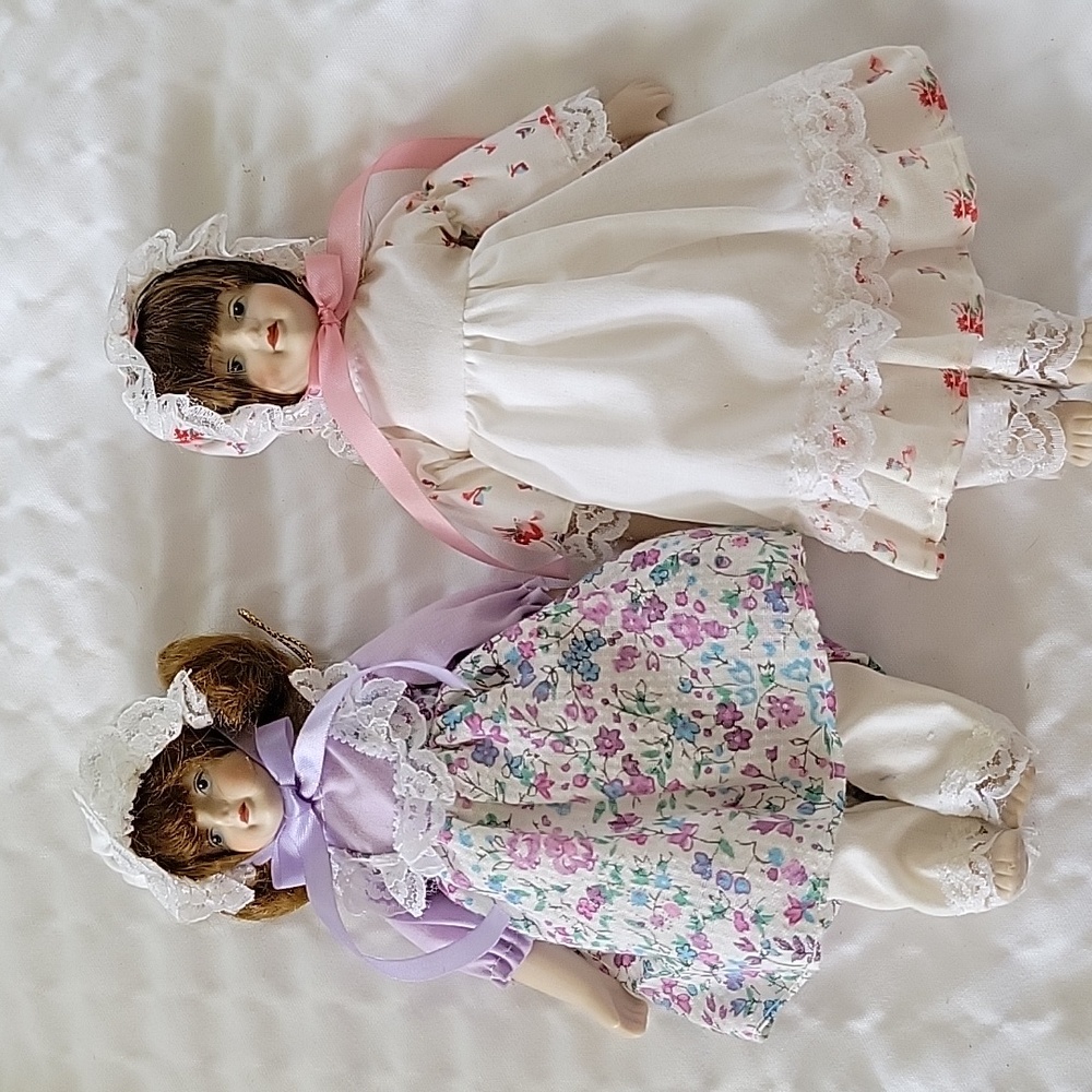 Gorham China Dolls - 2 , Lavender & Lace and Rosebud